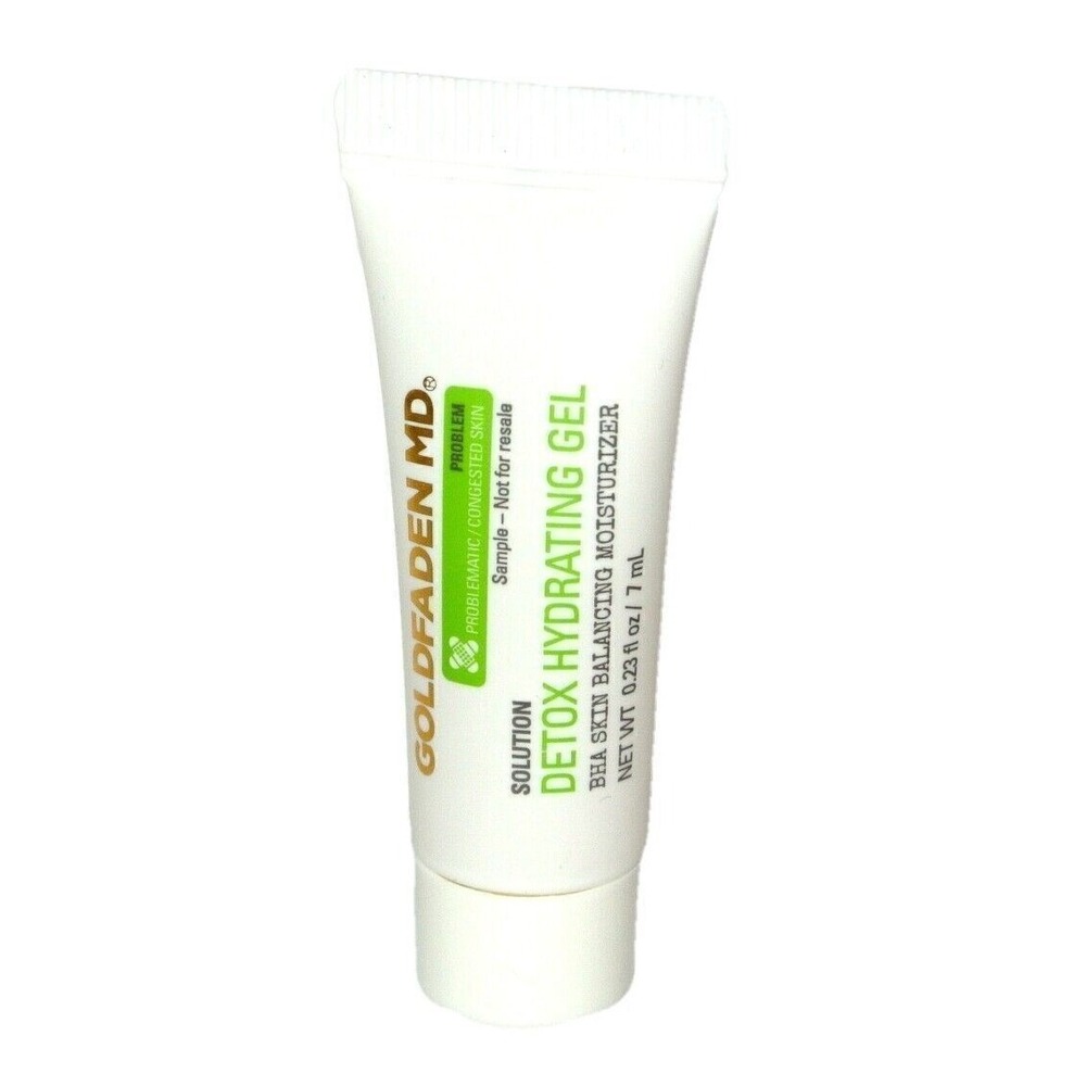 2 x GOLDFADEN MD‎ Detox Hydrating Gel BHA Skin Balancing Moisturizer .23 fl oz
